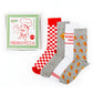 Pizza box socks gift set - 4 pairs