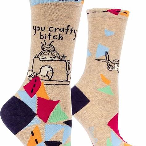You Crafty Bitch socks