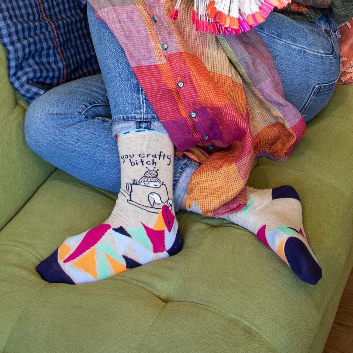 You Crafty Bitch socks