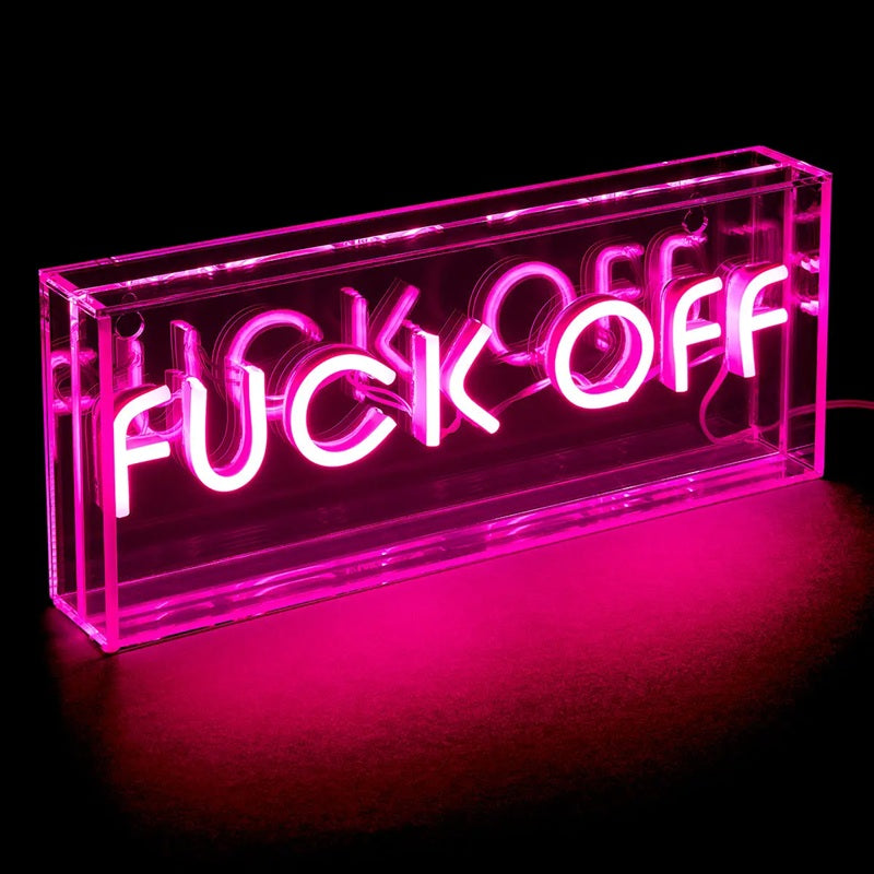 Pink Fuck Off Neon Sign