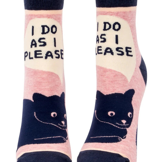 I do as I Please Cat Socks