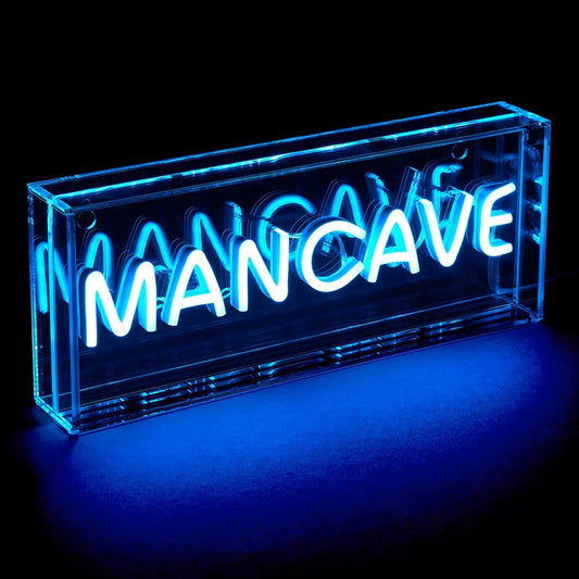 Man Cave Blue Neon Sign