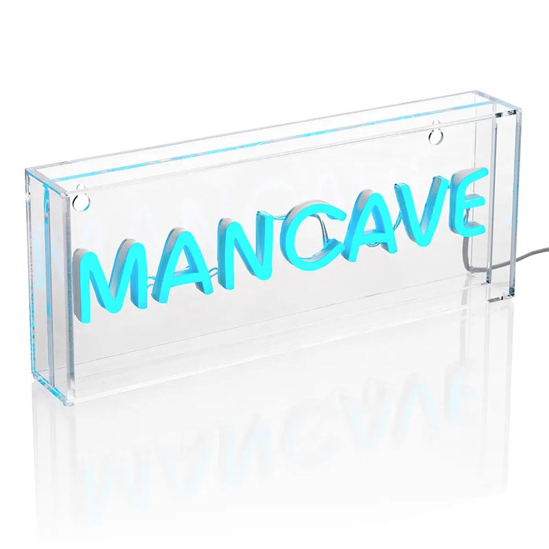 Man Cave Blue Neon Sign
