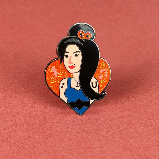 Amy Winehouse Pin Badge