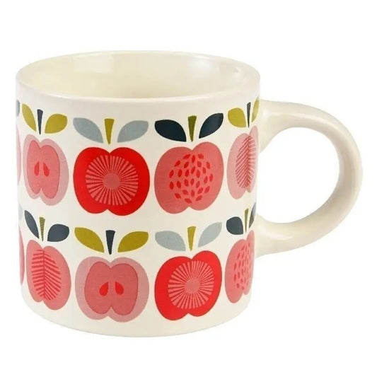 Vintage style apple print mug