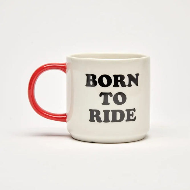 Peanuts Snoopy "Born to ride" mug