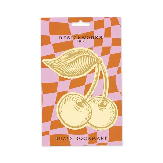 Brass bookmark cherries