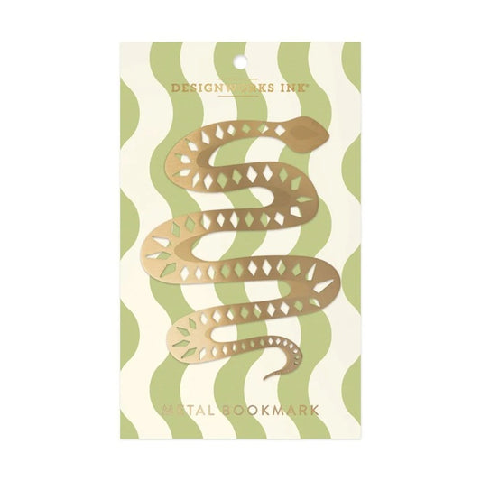 Brass Bookmark - Snake