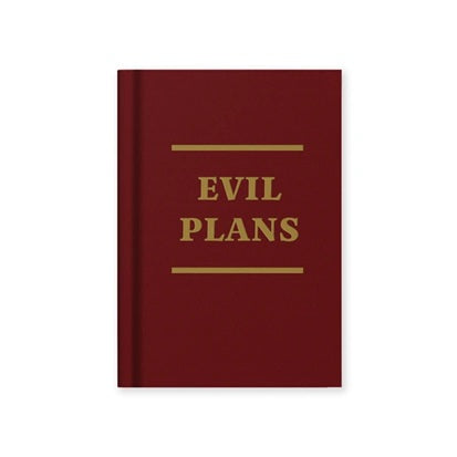 "Evil plans" mini notebook