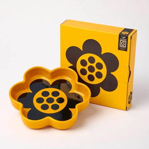 Hornsea Trinket Tray Yellow Flower