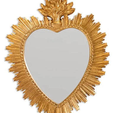 Gold Sacred Heart Mirror