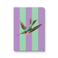Striped Hummingbird Paperback Notebook (A6)