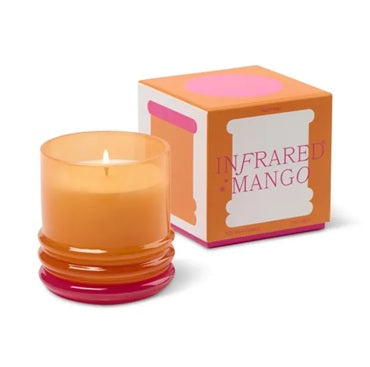 Infrared Mango scented glass candle
