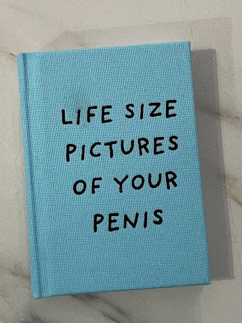 Life size pictures of your penis mini notebook