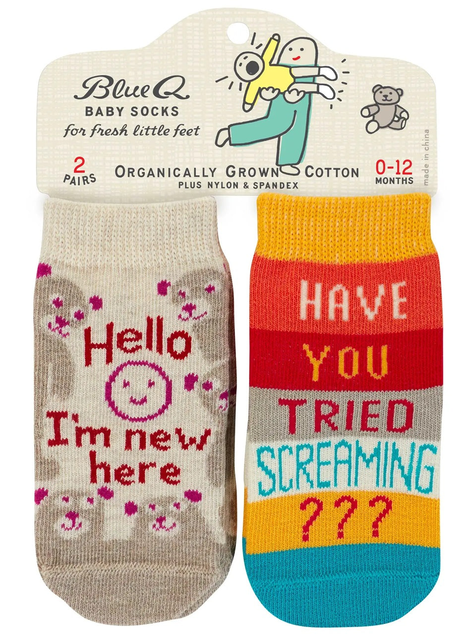 New Here/Tried Screaming Baby Socks