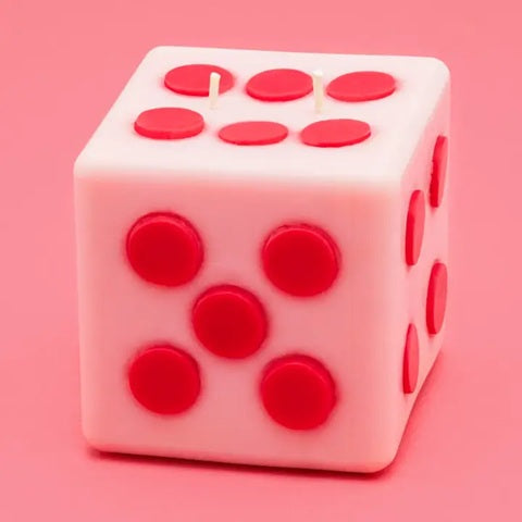 Monopoly x Flamingo Pink & Red Dice Candle