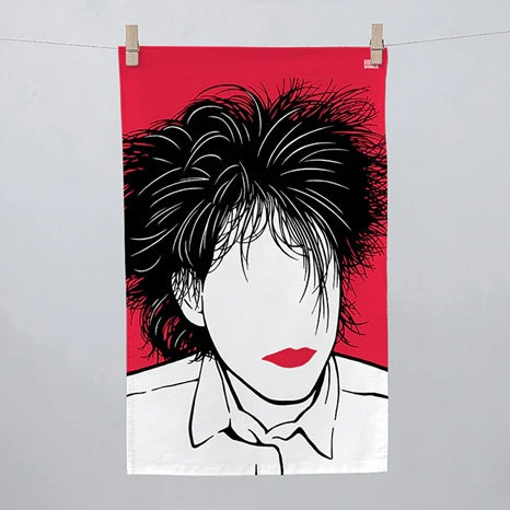 Bold & Noble Robert Smith (Cure) tea towel