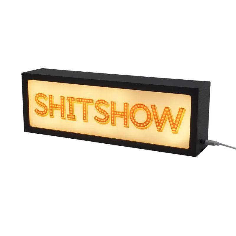Shitshow lightbox sign