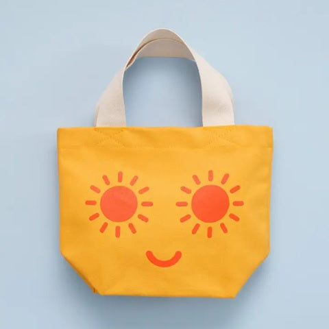 Little canvas bag - yellow sunshine