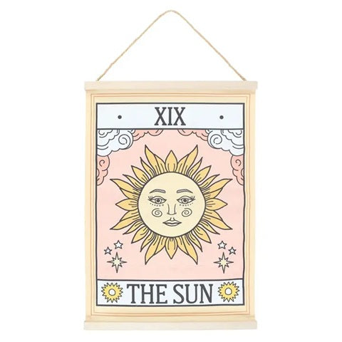 The Sun tarot card wall hanging