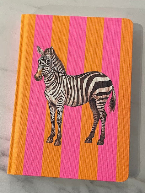 Striped zebra notebook